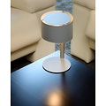 Lampe de bureau grise design E14 15cm