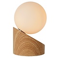 Moderne bolvorm licht hout tafellamp 10 cm G9