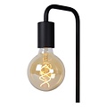 Belle lampe de table noire E27 avec repose-pieds lourd