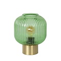 Retro vibe green table lamp 20 cm glass E27