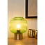 Retro vibe green table lamp 20 cm glass E27