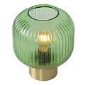 Retro vibe groene tafellamp 20 cm glas E27