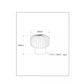 Table lamp spherical shape ribbed E14 brass/matt gold