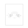 Spot de plafond saisissant noir et laiton 2xE14