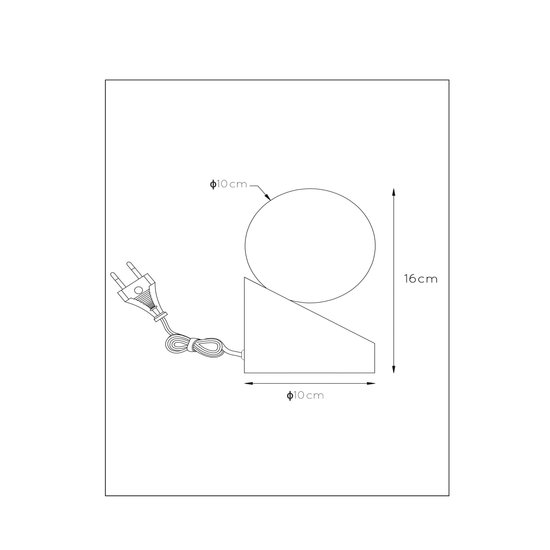 Lámpara de mesa moderna esférica madera clara 10 cm G9