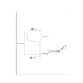 Designer Schreibtischlampe weiß E14 15cm