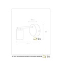 Strak en slanke zwarte wandlamp E27