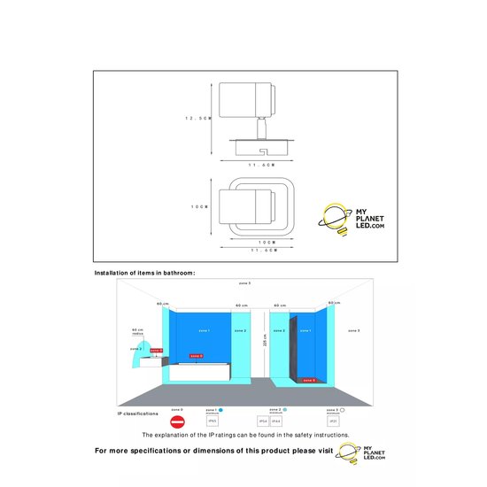 Cheap bathroom ceiling spot black 5W 3000K dim