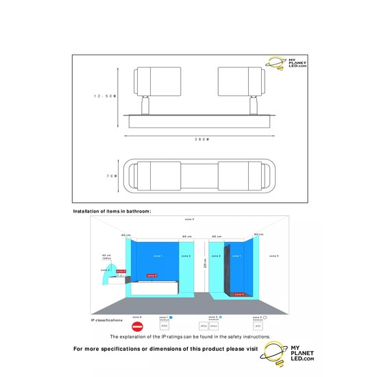 Cheap bathroom ceiling spot black 2x5W 3000K dim