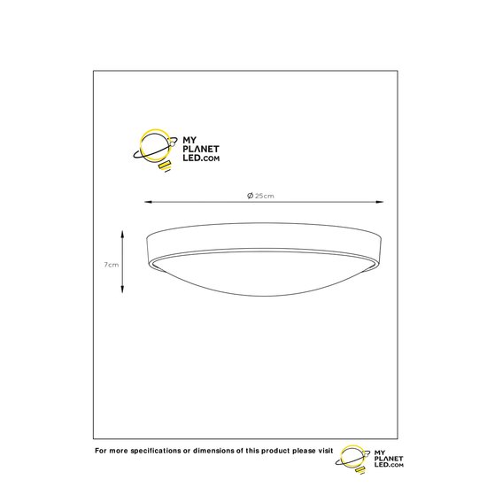 Plafonnier rond noir Basic 25 cm E27