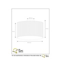 Scandinavian contemporary rattan ceiling lamp 42 cm E27 reed