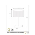 Scandinavian contemporary rattan side lamp 28 cm E27 reed