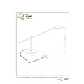 Mattverchromte Schreibtischlampe Büro LED dimmbar 1x9W 3000K