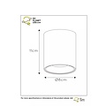 Design ceiling spotlight LED white, gray round 4.5W GU10