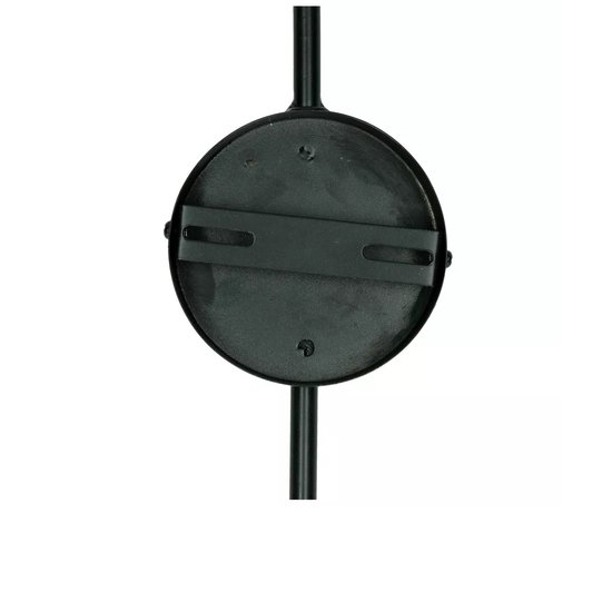 Aplique de pared vintage con barra negra de 56cm de alto