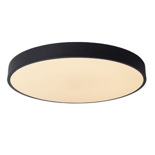 Large ceiling lamp 50 cm dia LED 36W 2700K 3 StepDim black