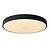 Große Deckenleuchte 50 cm Durchmesser LED 36W 2700K 3 StepDim schwarz
