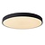 Large black ceiling lamp 60 cm dia LED Dim 60W 2700K 3 StepDim