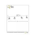 Spot de plafond intemporel noir Spot LED GU10 4 pièces