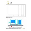 Wasserdichte Deckenleuchte 30W 3000K IP44 weißes Quadrat