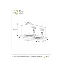 Double design black directional recessed spot 2xGU10