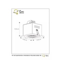 Enkele design zwarte richtbare inbouwspot 1xGU10