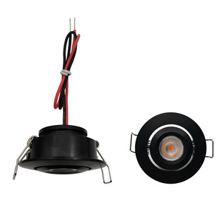 Foco LED inclinable de poca profundidad con orificio de 42 a 47 mm 3,6 W regulable