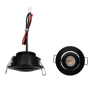 Neigbarer flacher LED-Spot mit Lochgröße 42 bis 47 mm 3,6 Watt dimmbar