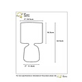 Modern ceramic gray table lamp E14