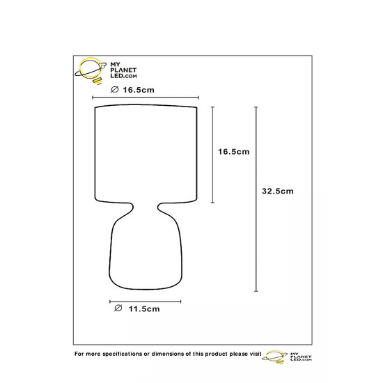 Modern ceramic gray table lamp E14