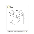 Spot de plafond moderne noir/or mat dim-to-warm GU10