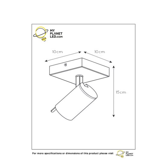 Moderne zwart/mat goud dim-to-warm plafondspot GU10