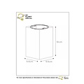 Schmaler grauer Deckenspot 5,5 cm LED Dim to warm GU10 5W
