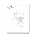 Lámpara de mesa Chimpancé negra 30 cm E14
