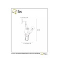 Beastly retro style black wall lamp E27