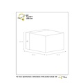 Applique murale cool cube blanche G9