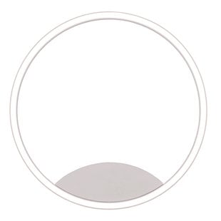 Fantasia ORSO lámpara de aro para pared o techo, blanca, regulable