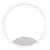 Dimmable ring lamp for wall or ceiling with direct light white 25W