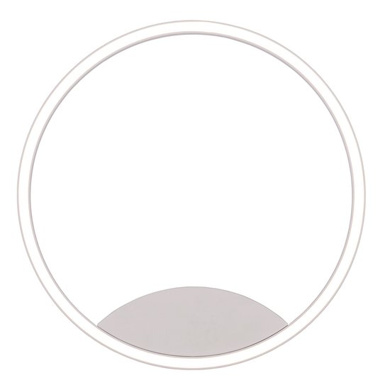 Lámpara de aro regulable para pared o techo con luz directa blanca 25W