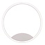 Fantasia Fantasia ORSO ring-shaped wall and ceiling lamp in white, dimmable, with 25W LED and 3000K warm white light