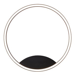 Fantasia ORSO ring lamp for wall or ceiling, black, dimmable