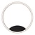 Dimmable ring lamp for wall or ceiling with direct light black 25W