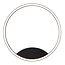 Dimmable ring lamp for wall or ceiling with direct light black 25W