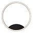 Fantasia Fantasia ORSO ring-shaped wall and ceiling lamp in black, dimmable, with 25W LED and 3000K warm white light