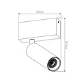 Fantasia Fantasia Lopal LED Deckenspot weiß, ausrichtbar, 4,5W Modul, 360 Lumen, 2700K warmweiß, dimmbar, IP20