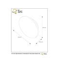 Wandleuchte Flachscheibe Gold matt/Messing 22 cm LED 10W 3000K