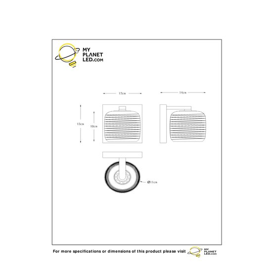 Applique chromée moderne décalée G9