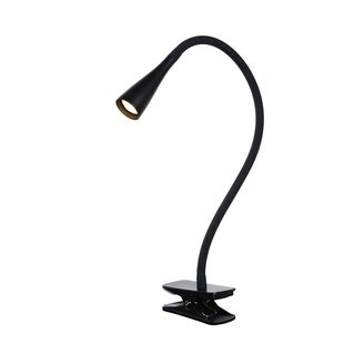 Lámpara pinza flexible negra LED 3 pasos DIM 1x4W 3000K