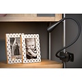 Zwarte flexibele klemlamp LED 3 step DIM 1x4W 3000K