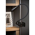 Zwarte flexibele klemlamp LED 3 step DIM 1x4W 3000K